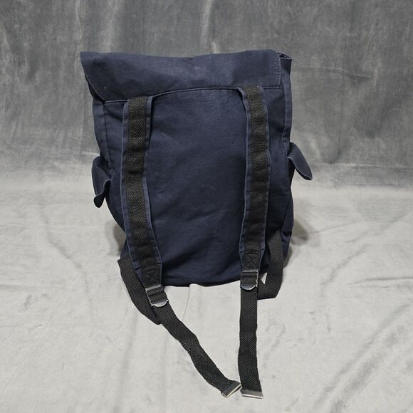 Jean Paul Gaultier Canvas Navy White Medium Backpack With Adjustable Strap - Picture 2 of 16